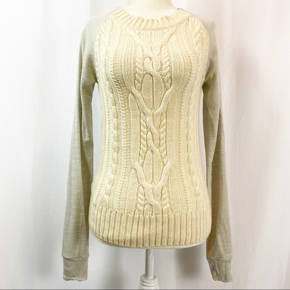 Lululemon St Moritz Cable Knit Wool French Sweater - Picture 9 of 13